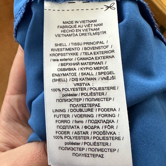 Lauren Ralph Lauren Georgette Ruffle Trimmed Tiered Lined Shift Dress Size 2 NEW - Picture 7 of 8